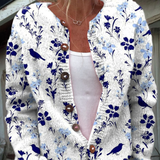 Dalia | Cardigan Vintage a Fiori con Bottoni