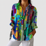 Carlotta | Blusa leggera e colorata stampata