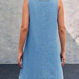 Caterina - Abito casual in denim con spalline